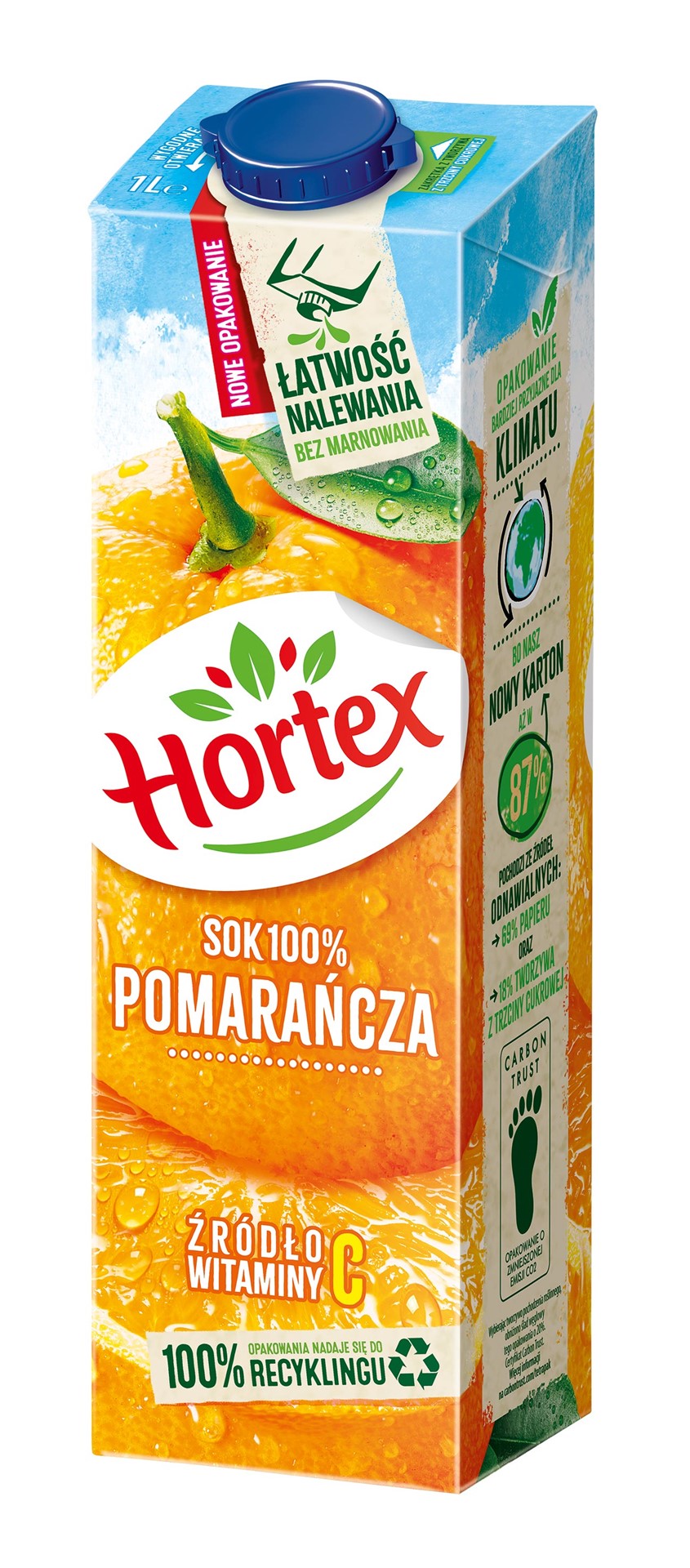 HORTEX SOK 1L POMARAŃCZA (12)