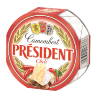 PRESIDENT CAMEMBERT 120g CHILI (16)