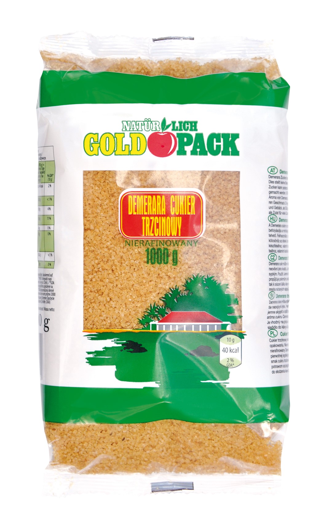 GOLDPACK CUKIER TRZCINOWY BRĄZOWY 1kg/10