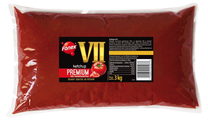 FANEX KETCHUP VII 3kg/3 worek z korkiem