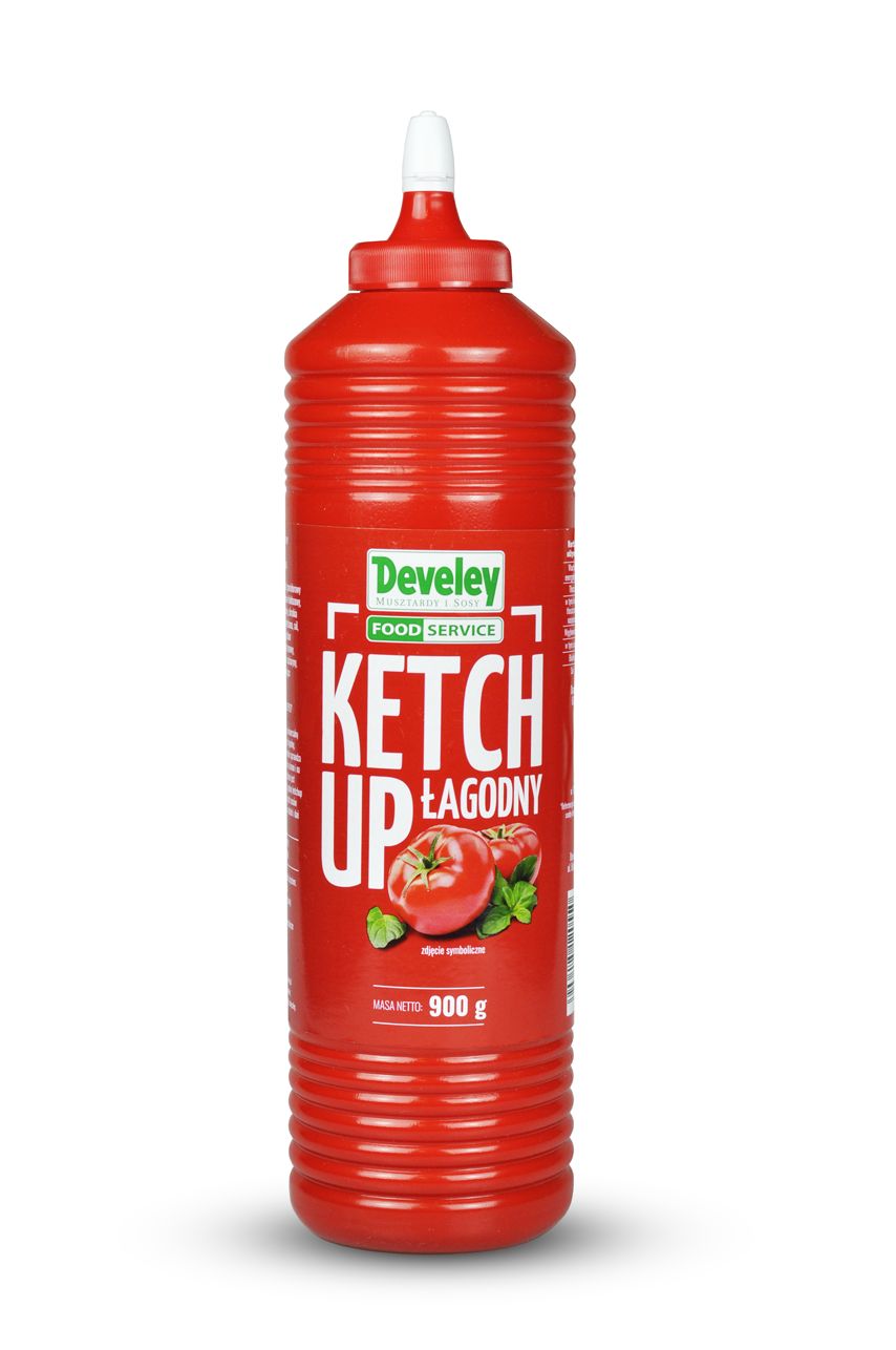 DEVELEY KETCHUP ŁAGODNY 900g/6