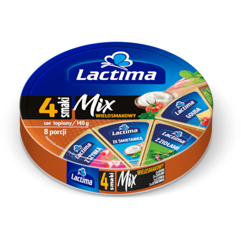 LACTIMA TOPIONE KRĄŻKI MIX SMAKOWY 140g/24