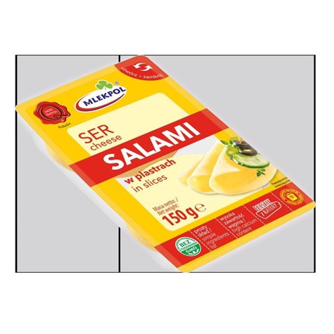 MLEKPOL SER PLASTRY 150g SALAMI (12)