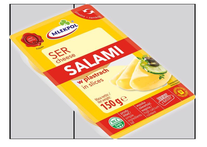 MLEKPOL SER PLASTRY 150g SALAMI (12)