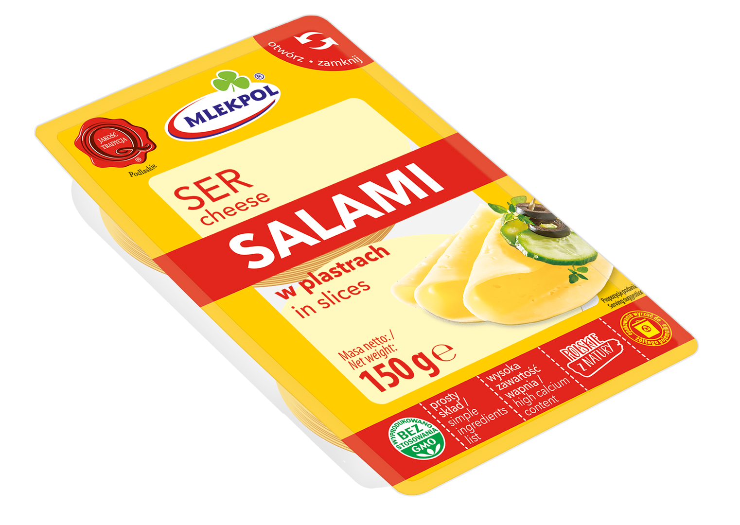 MLEKPOL SER PLASTRY 150g SALAMI (12)