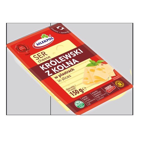 MLEKPOL SER PLASTRY 150g KRÓLEWSKI (12)