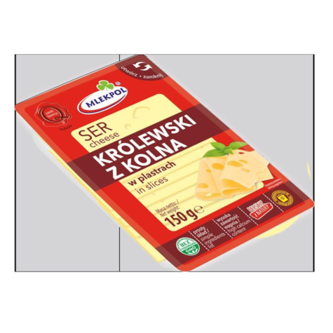 MLEKPOL SER PLASTRY 150g KRÓLEWSKI (12)
