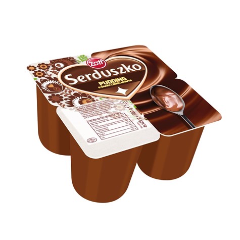 ZOTT SERDUSZKO PUDDING CZEKOLADA 4x125g/6