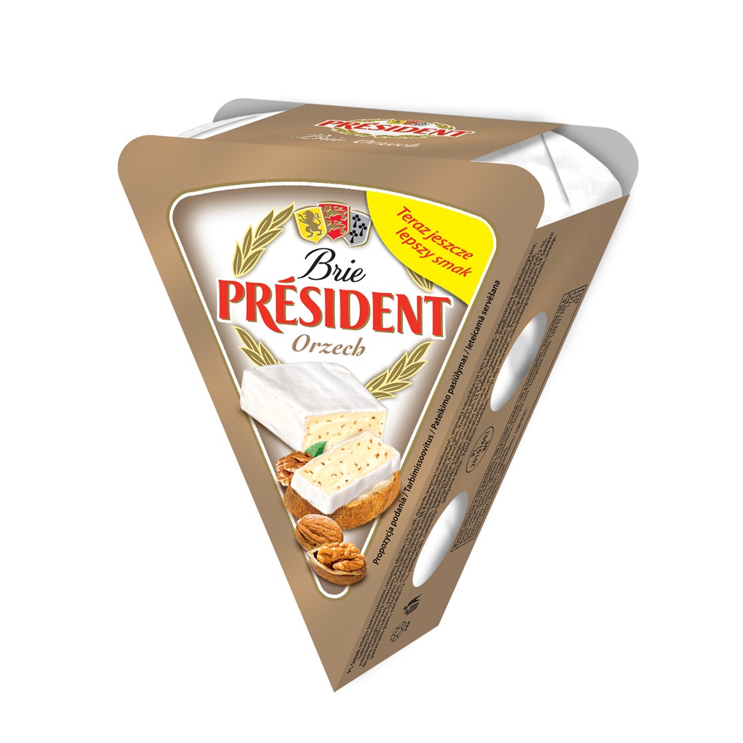 PRESIDENT BRIE 125g ORZECH (12)