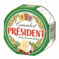 PRESIDENT CAMEMBERT 120g ZIOŁA PROWANSALSKIE (16)