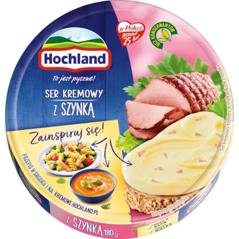 HOCHLAND KRĄŻEK SZYNKA 180g/10
