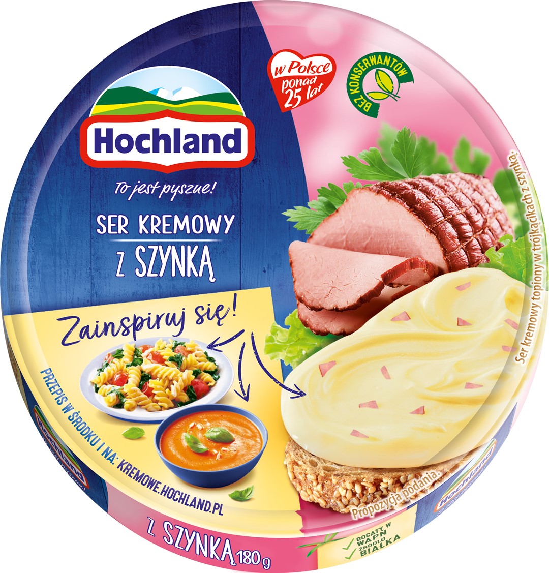 HOCHLAND KRĄŻEK SZYNKA 180g/10