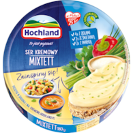 HOCHLAND KRĄŻEK MIXTETT 180g/10 śmiet/papr/zioła