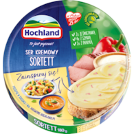 HOCHLAND KRĄŻEK SORTETT 180g/10 szynk/śmiet/papr