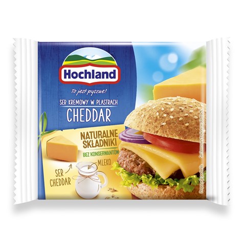 HOCHLAND PLASTRY TOPIONE CHEDDAR 130g/10