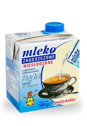 GOSTYŃ MLEKO ZAGĘSZCZ 500g LIGHT (12)