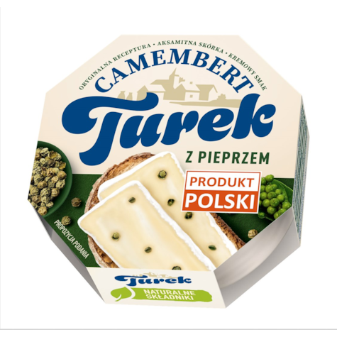 TUREK CAMEMBERT 120g Z ZIELONYM PIEPRZEM  (10)