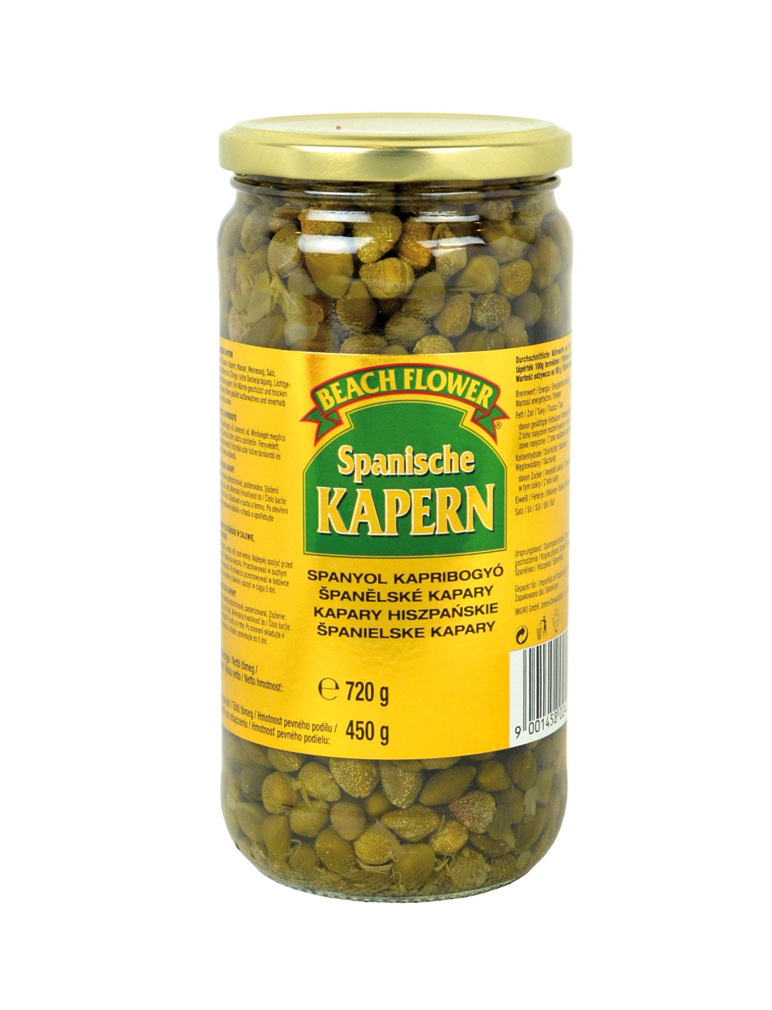 KAPARY HISZPAŃSKIE OWOCE KWIAT 720/450g/6