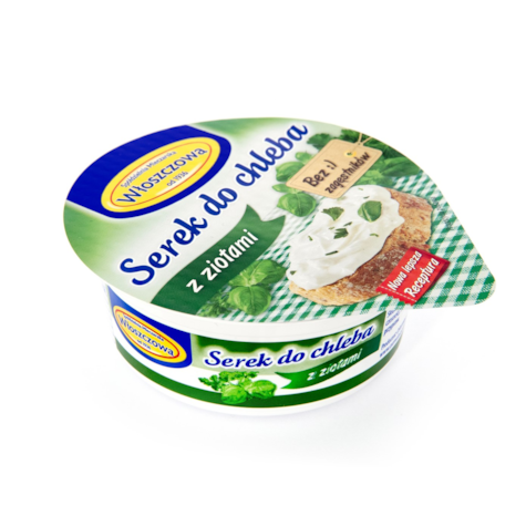 WŁOSZCZOWA SEREK DO CHLEBA ZIOŁA 100g/12