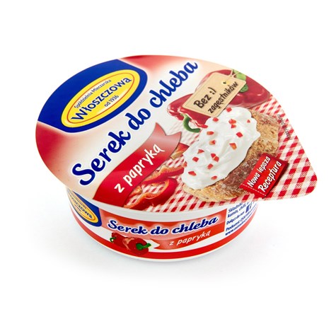 WŁOSZCZOWA SEREK DO CHLEBA PAPRYKA 100g/12