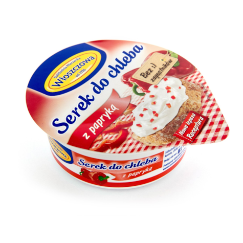 WŁOSZCZOWA SEREK DO CHLEBA PAPRYKA 100g/12