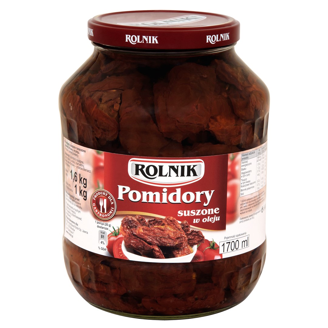 ROLNIK POMIDOR SUSZONY W OLEJU 1600g/1000g (6)