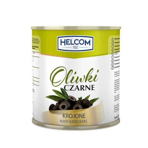 GREEK OLIWKI CZARNE KROJONE 3100g/1560g/6 HELCOM