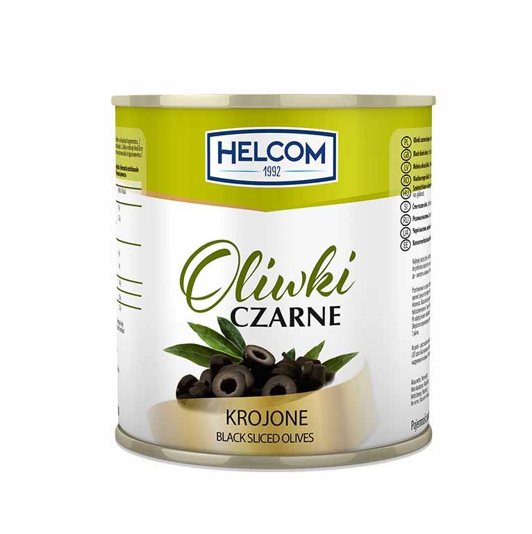 GREEK OLIWKI CZARNE KROJONE 3100g/1560g/6 HELCOM