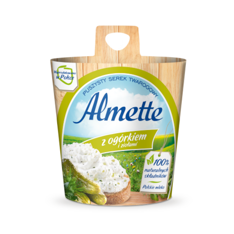 HOCHLAND ALMETTE 150g OGÓREK/ZIOŁA (24)