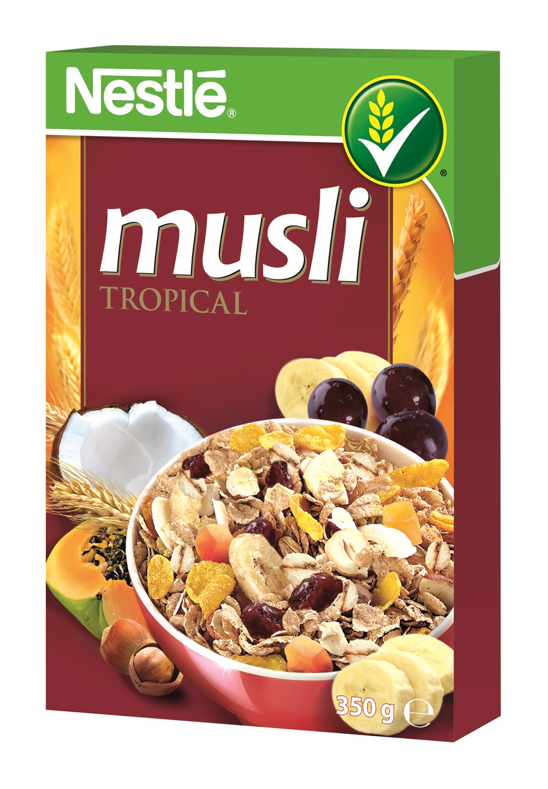 NESTLE PŁATKI MUSLI TROPICALNE 350g/16