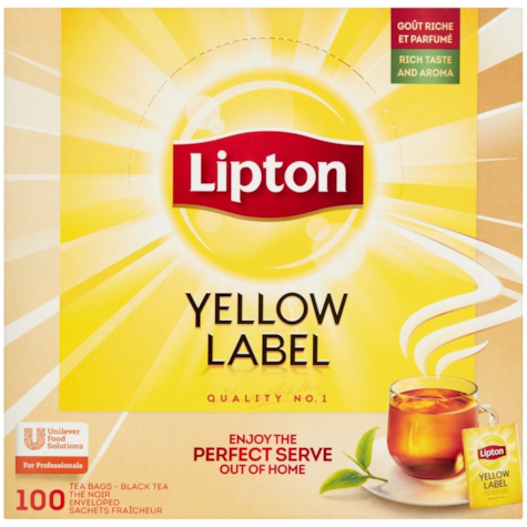 LIPTON HERBATA YELLOW LABEL 100szt./12 koperta