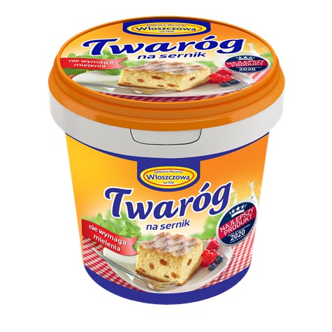 WŁOSZCZOWA TWARÓG NA SERNIK 1kg/6 wiaderko