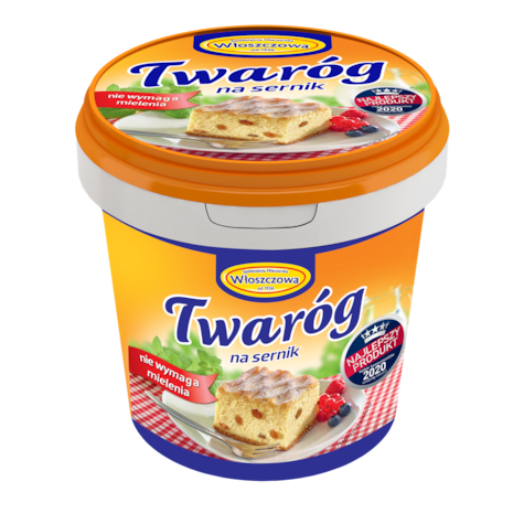 WŁOSZCZOWA TWARÓG NA SERNIK 1kg/6 wiaderko