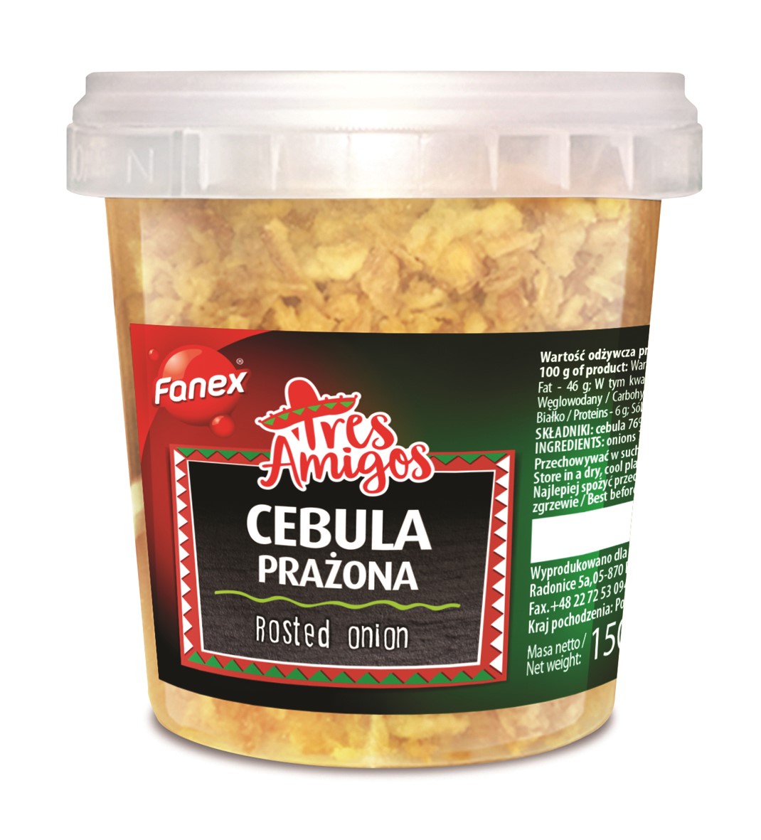 FANEX CEBULA PRAŻONA 150g/24