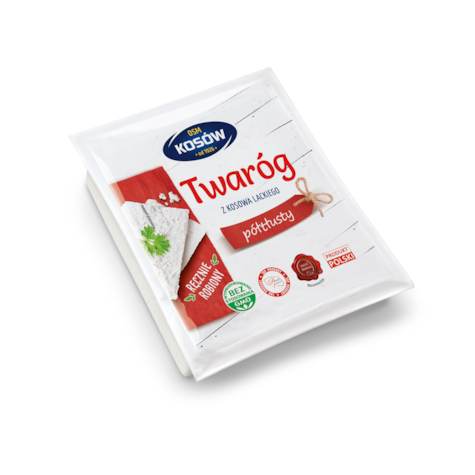 KOSÓW SER BIAŁY PÓŁTŁUSTY ok. 250g/10kg