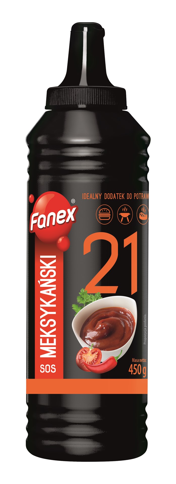 FANEX SOS MEKSYKAŃSKI PIKANTNY 450g/6 but. plast