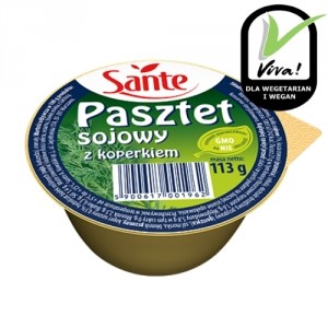 SANTE PASZTET SOJOWY KOPEREK 113g/12