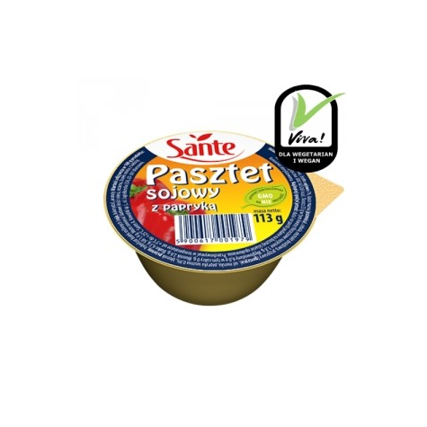 SANTE PASZTET SOJOWY PAPRYKA 113g/12