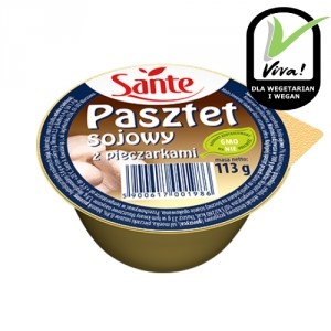 SANTE PASZTET SOJOWY PIECZARKA 113g/12