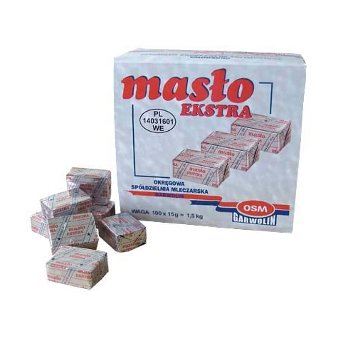 GARWOLIN MASŁO EXTRA porcjowe 15g/100