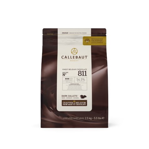 CALLEBAUT CZEKOLADA GORZKA NR 811 54,5% 2,5kg/8