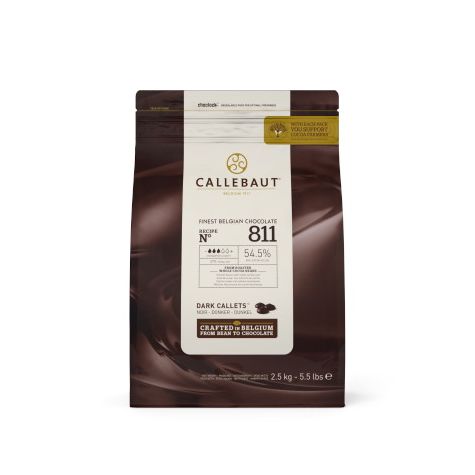 CALLEBAUT CZEKOLADA GORZKA NR 811 54,5% 2,5kg/8