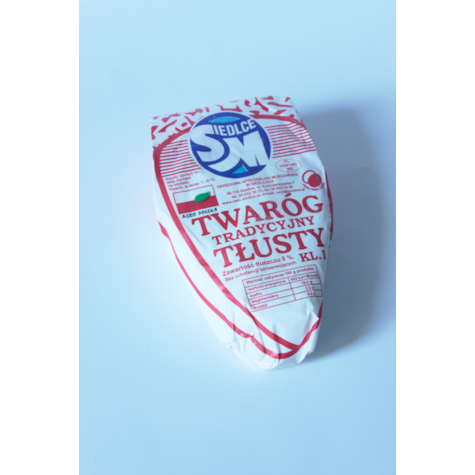 SIEDLCE TWARÓG TŁUSTY marketki-pergamin ok. 3kg