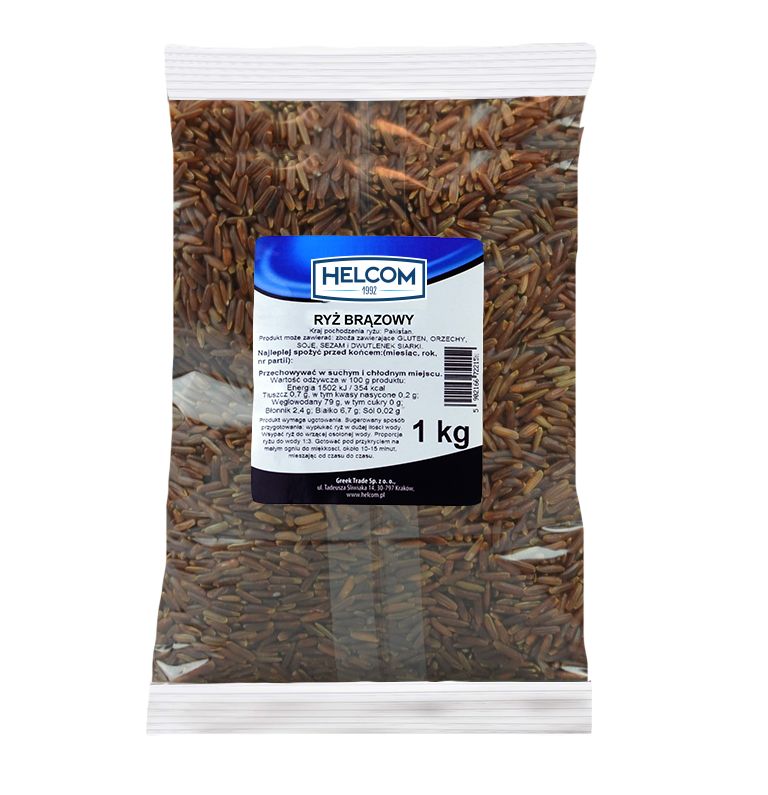 GREEK RYŻ BRĄZOWY DŁUGOZIARNISTY 1kg/10