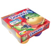 DANONE DANONKI MEGA BRZOS-GRUSZ/JAGODA 4X90g/6