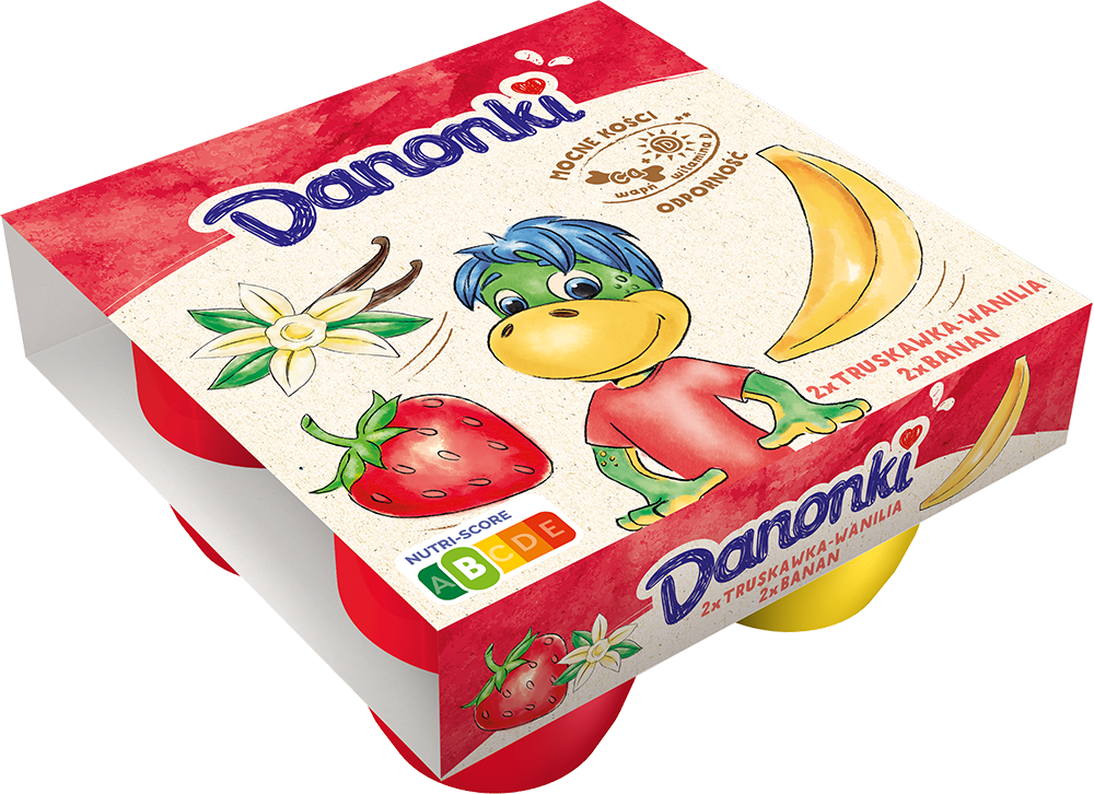 DANONE DANONKI MEGA TRUSK-WANIL/BANAN 4x90g/6