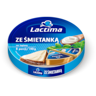 LACTIMA TOPIONE KRĄŻKI ŚMIETANKA 140g/24