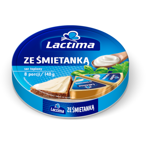 LACTIMA TOPIONE KRĄŻKI ŚMIETANKA 140g/24