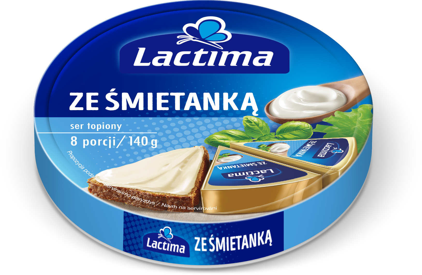 LACTIMA TOPIONE KRĄŻKI ŚMIETANKA 140g/24