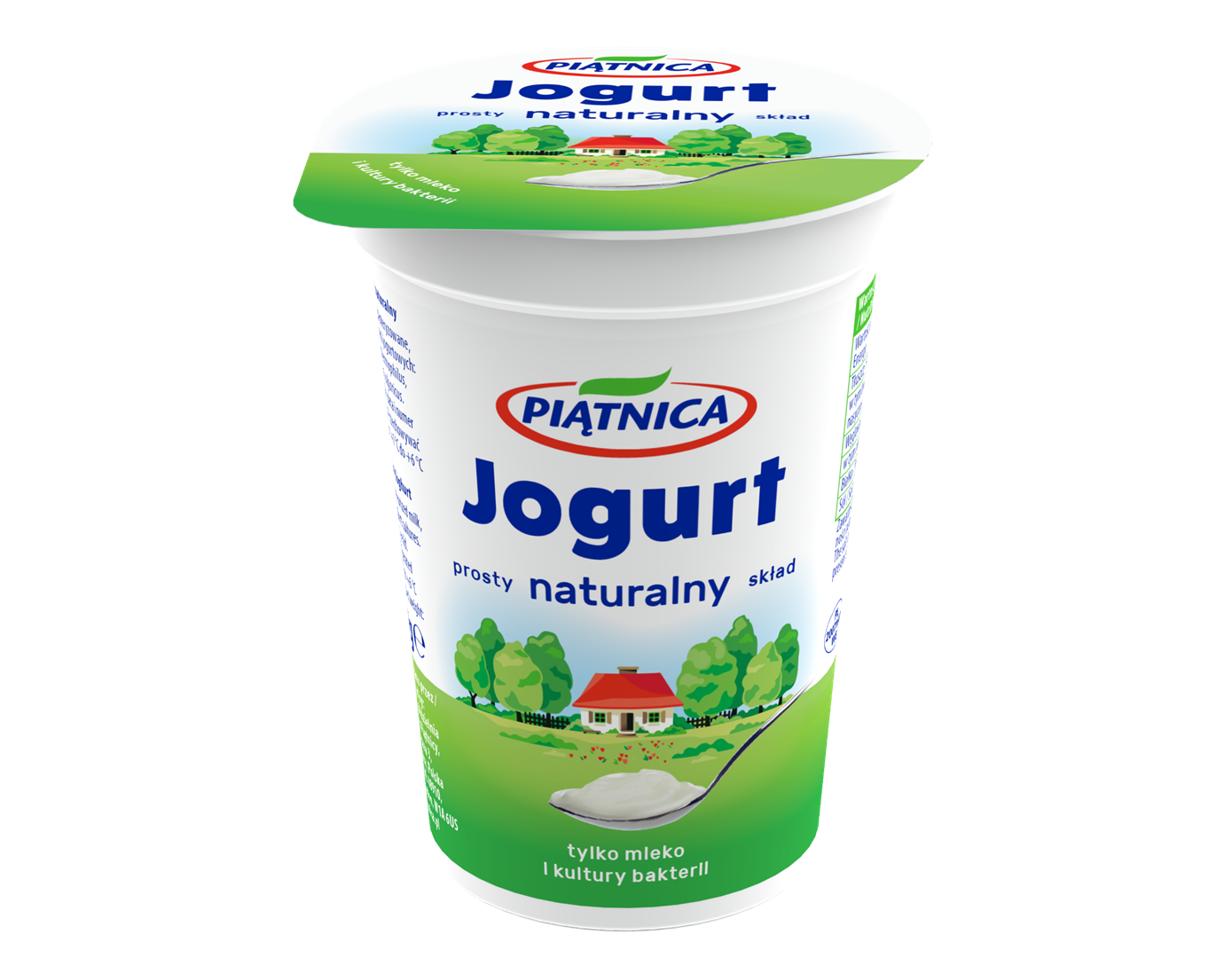 PIĄTNICA JOGURT NATURALNY 2% 180g/20